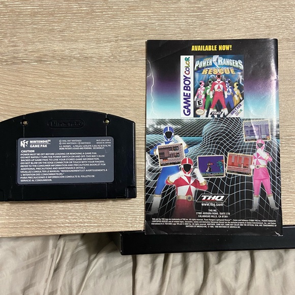 Saban's Power Rangers: Lightspeed Rescue (Nintendo 64, 2000) N64 With Manual - Picture 2 of 2